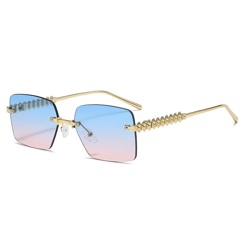 Damen extravagante quadratische Brille Brehn