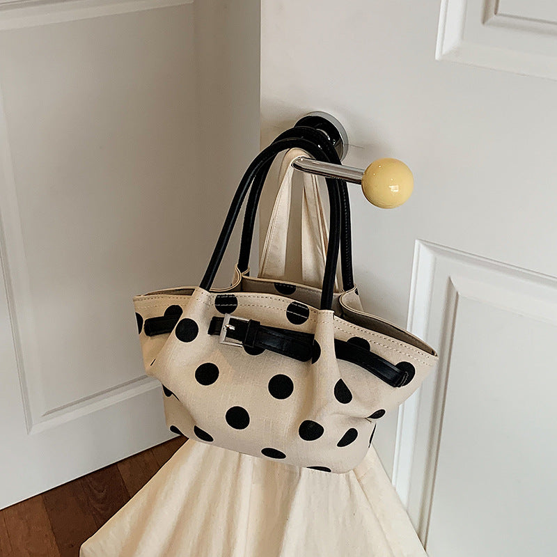Polka Dot Strukturierte Handtasche Brehn