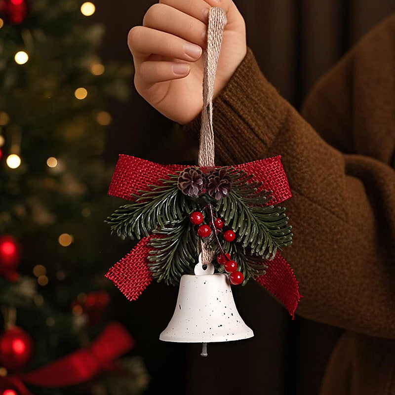 Festliche Weihnachtsglocke mit Tannenzapfen-Dekoration Brehn