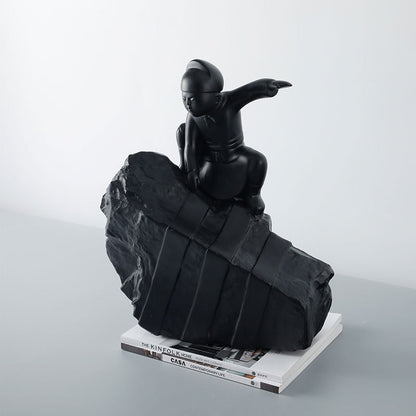 Moderne Künstlerische Kinderfigur Skulptur
