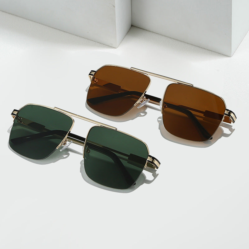 Herren Geometrische Schild Sonnenbrille Brehn