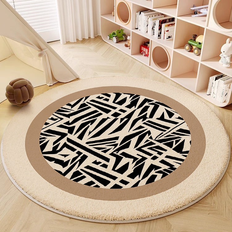 Abstract Circular Area Rug Brehn