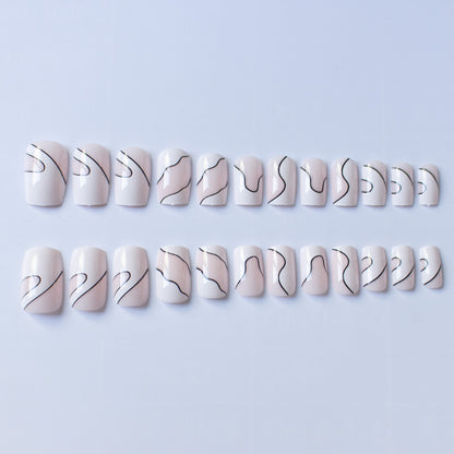 Künstlerisches abstraktes Nageldesign-Set