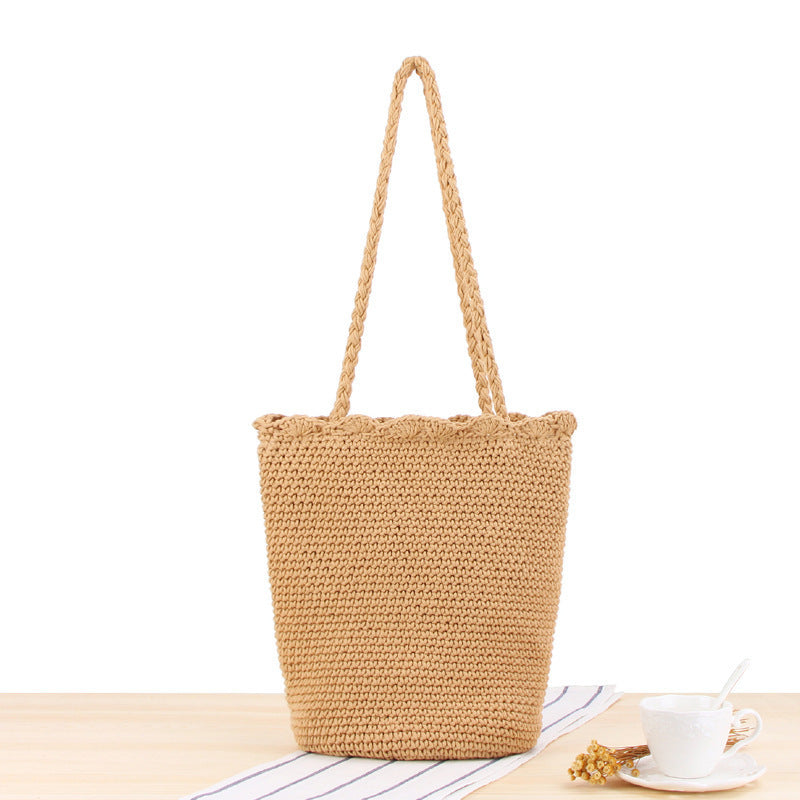 Handgefertigte Strandschultertasche Brehn