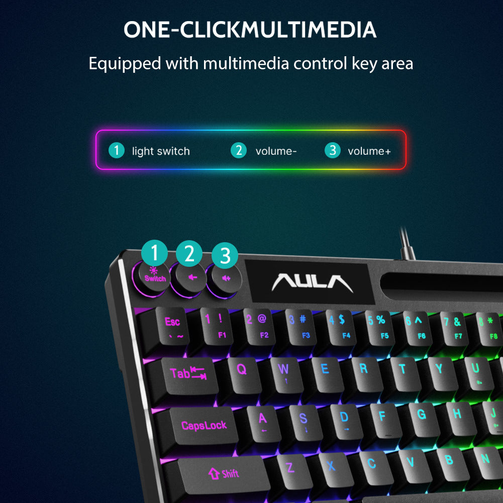 Drahtlose RGB ultraflache mechanische Tastatur Brehn