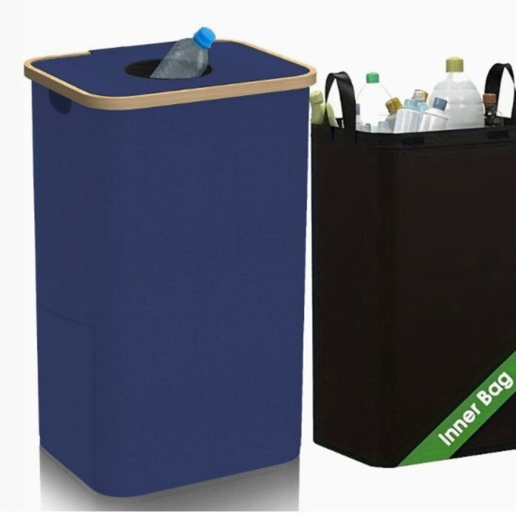 Multifunktionale Wäscheaufbewahrungsbox mit Bambusdeckel Brehn
