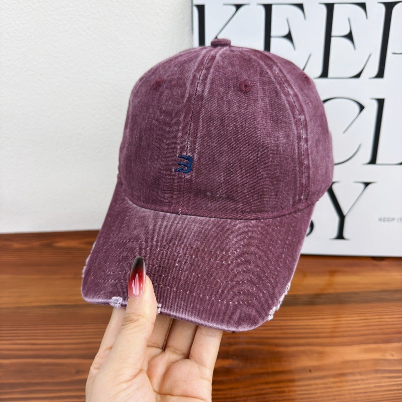 Unisex Distressed Cotton Baseball Cap Brehn 1784083761