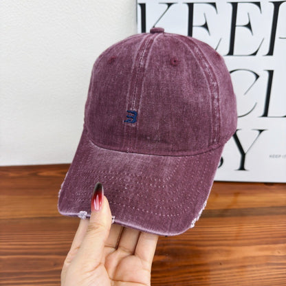 Unisex Distressed Cotton Baseball Cap Brehn 1784083761