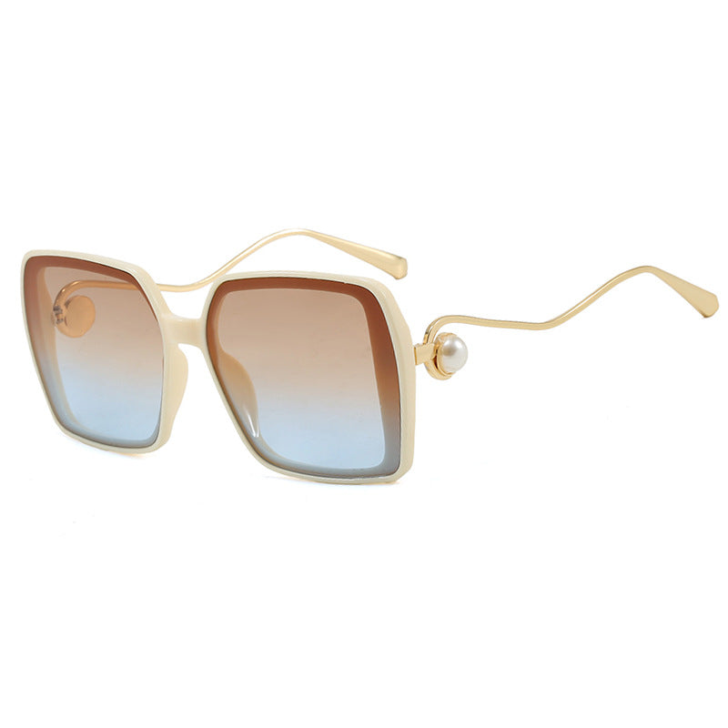 Damen modische quadratische Brille mit elegantem Metallrahmen und einzigartigen Akzenten Brehn