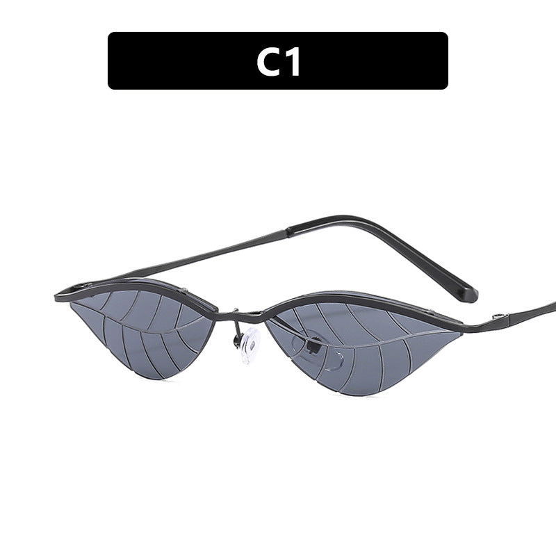 Damen Cat-Eye Sonnenbrille mit innovativem Blattdesign Brehn