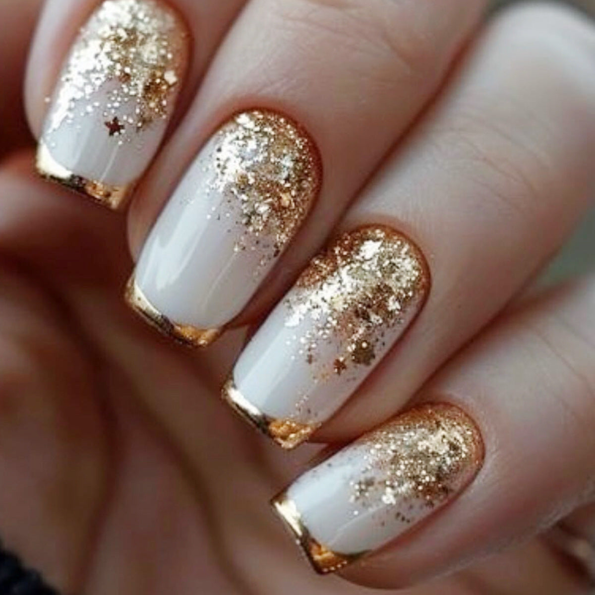 Glamouröse Glitzer-Nagelkunst Brehn