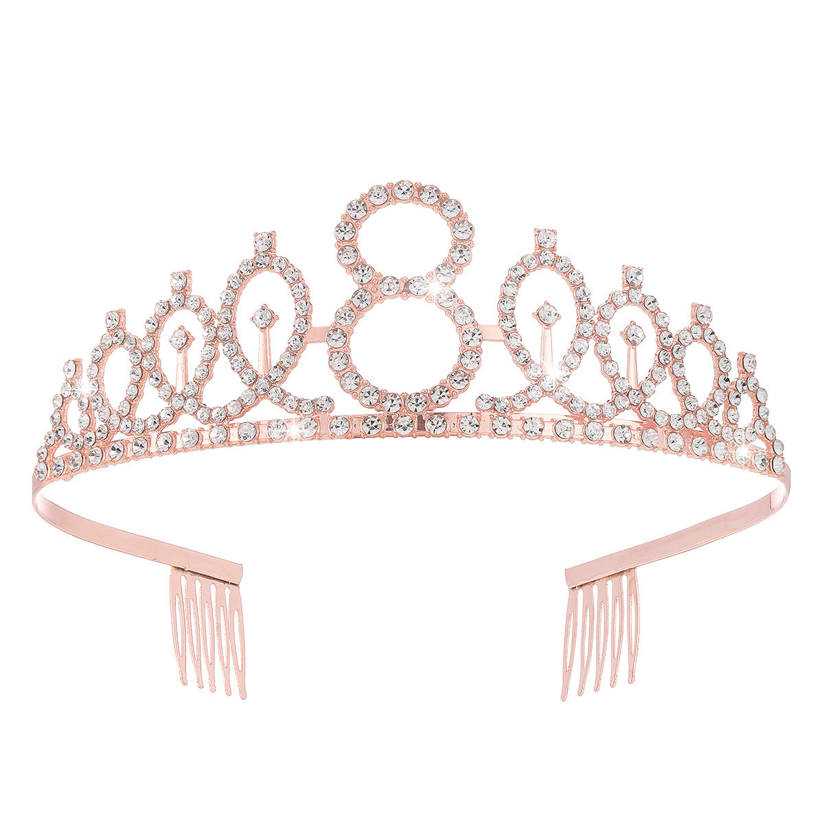 Damen Kristallverzierte Tiara mit elegantem Design Brehn