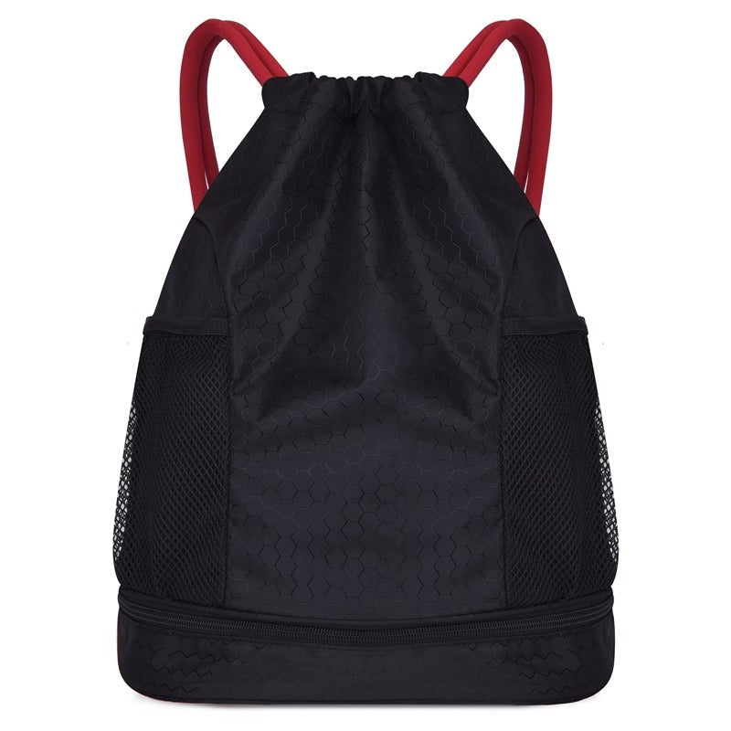 Leichter Hexagonmuster Kordelzug Rucksack Brehn