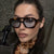 Damen geometrische Sonnenbrille mit luxuriösem Design Brehn