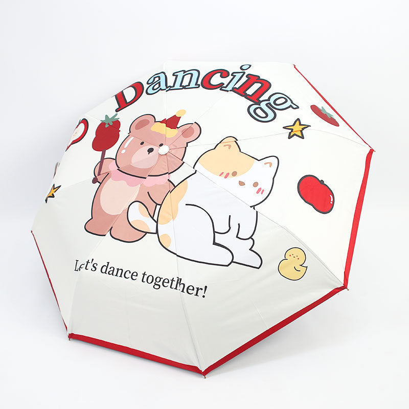 Damen Verspielter Regenschirm mit Tiermotiven Brehn