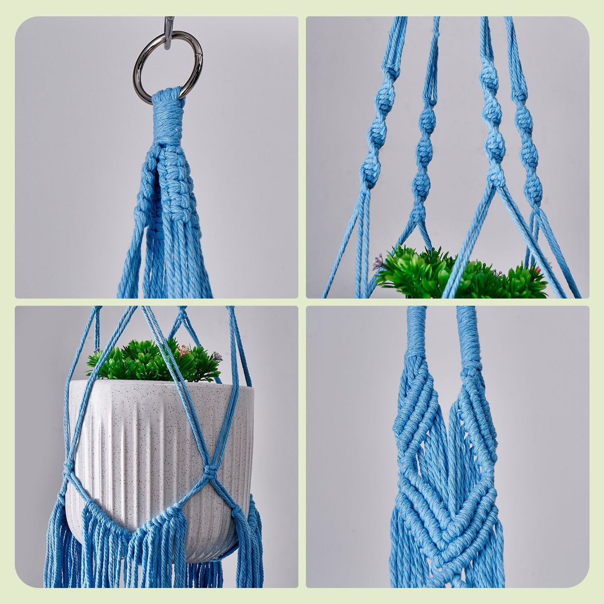 Macramé Pflanze Hänger Set
