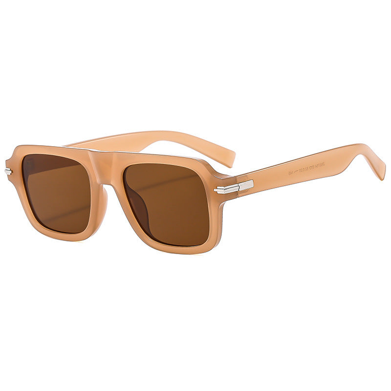 Damen Designer-Sonnenbrille mit modernem eckigen Rahmen und polarisierten Gläsern Brehn