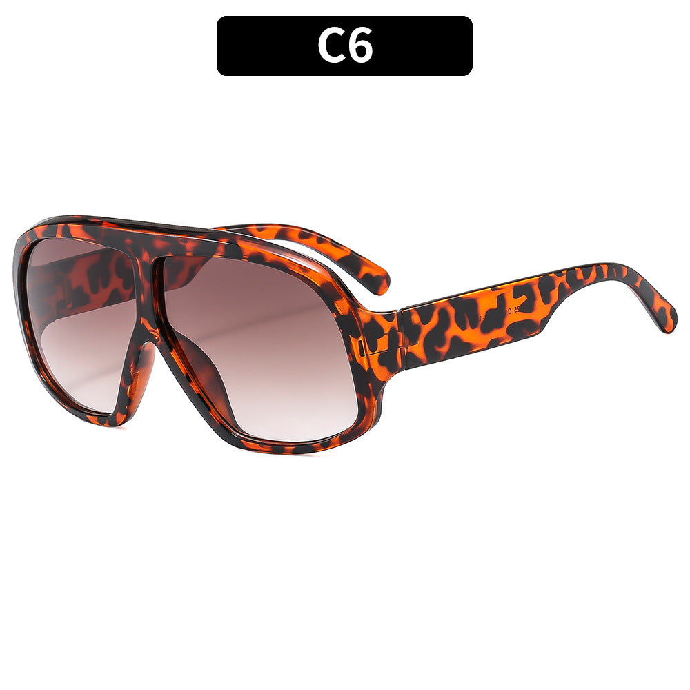 Moderne Übergroße Quadratische Sonnenbrille