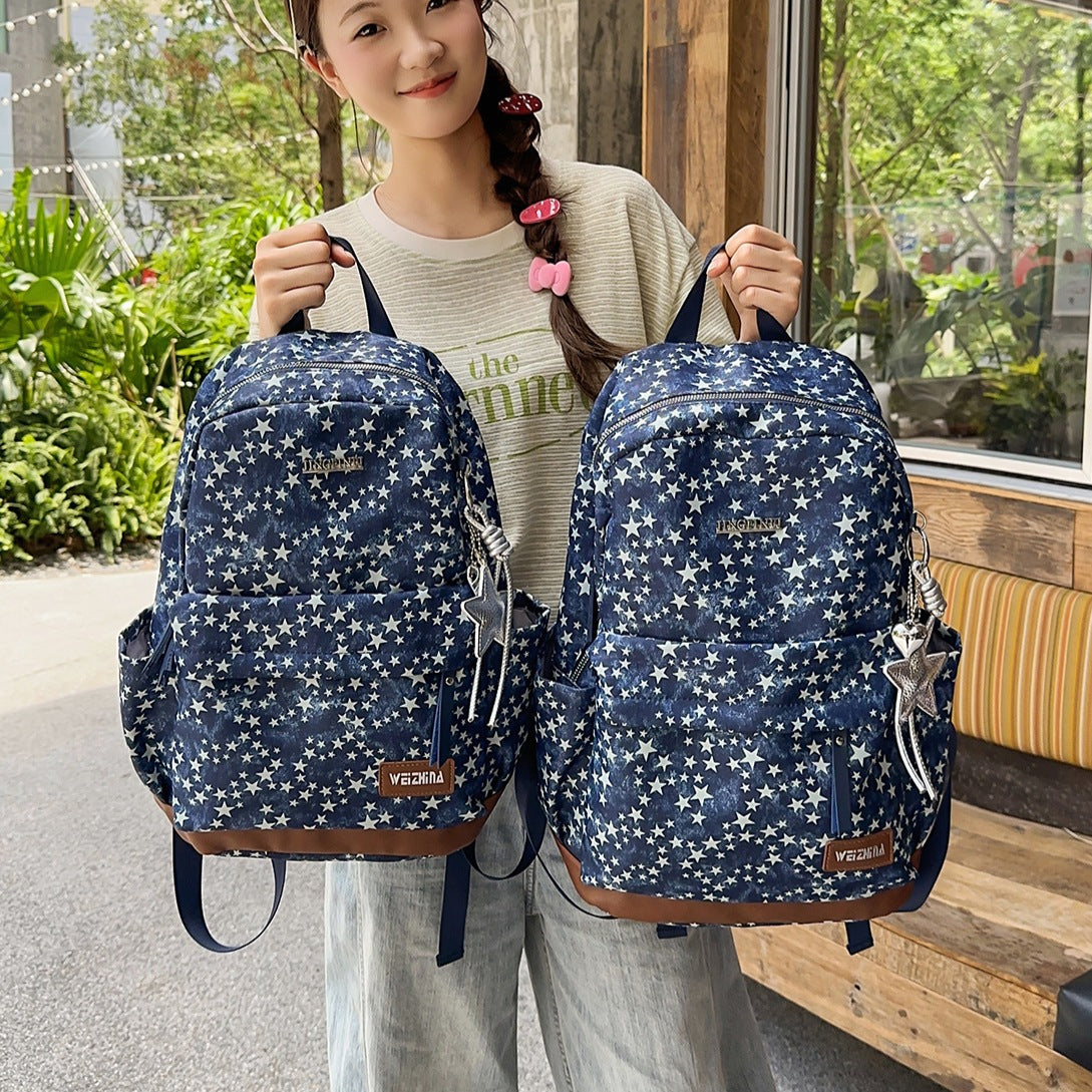 Stylische Stern-gedruckte Freizeit-Rucksack Brehn
