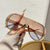 Damen elegante Oversized-Sonnenbrille mit UV-Schutz Brehn