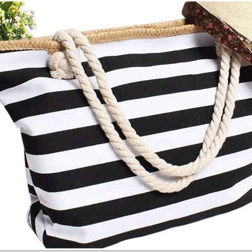 Strandtasche mit Maritimem Streifen Design Brehn