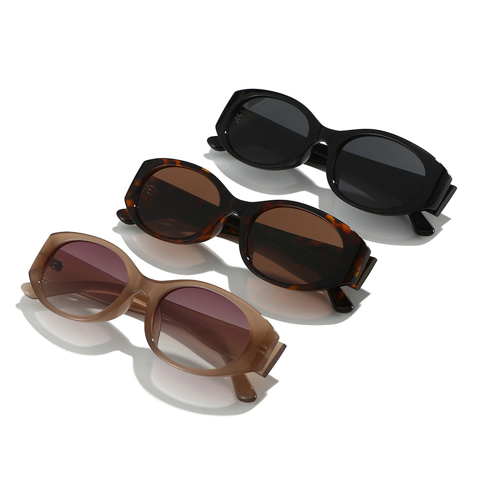Damen modische Sonnenbrille mit geschwungenem Design und eleganter Form Brehn