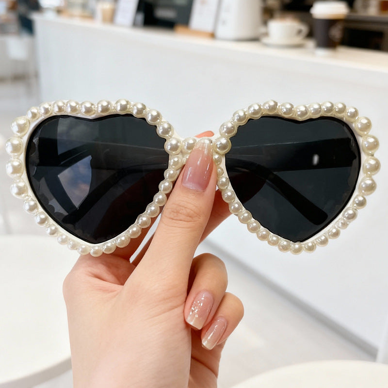 Herzförmige mit Strass verzierte Sonnenbrille Brehn