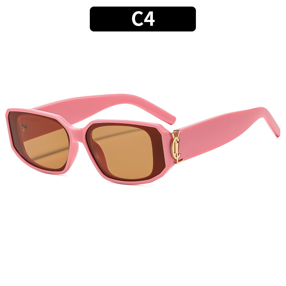 Vintage-inspirierte winkelförmige Sonnenbrille
