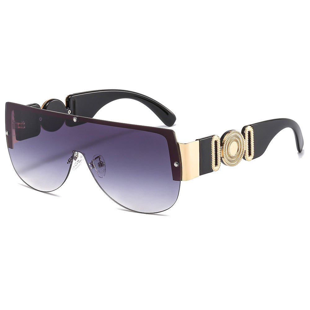Damen oversized Sonnenbrille mit luxuriösem Goldakzent Brehn