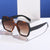 Damen stilvolle Oversized-Sonnenbrille mit elegantem eckigem Rahmen Brehn