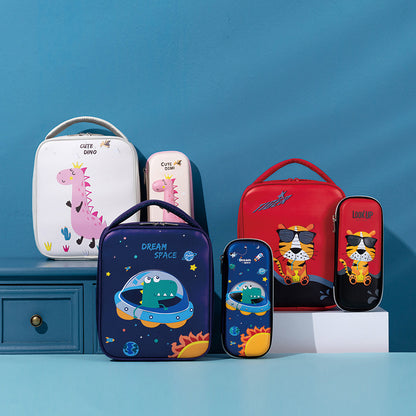 Spaß Dinosaurier-Themen Isolierte Lunch Tasche