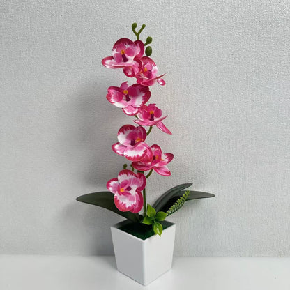 Realistische künstliche Orchideenblütenarrangement für die Innenausstellung