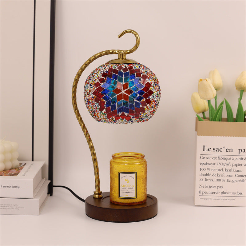 Mosaikglas-Tischlampe
