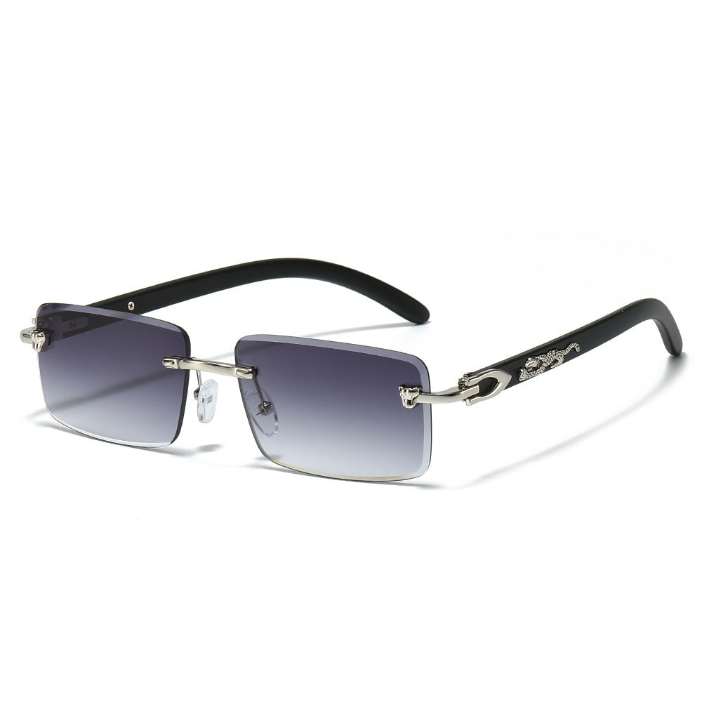 Modische Retro Rechteck-Sonnenbrille Brehn