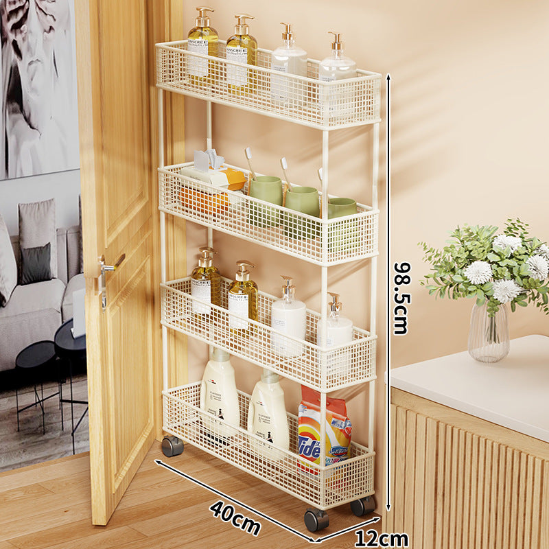 Slim Narrow Pull-Out Mesh Storage Organizer für Schrank und Türspalt