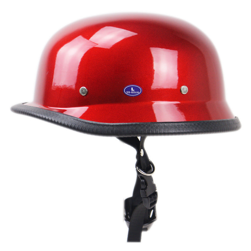 Vintage Halb-Helm Motorrad Kopfstück Brehn