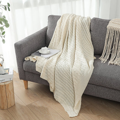 Home Gemütliche Strickdecke