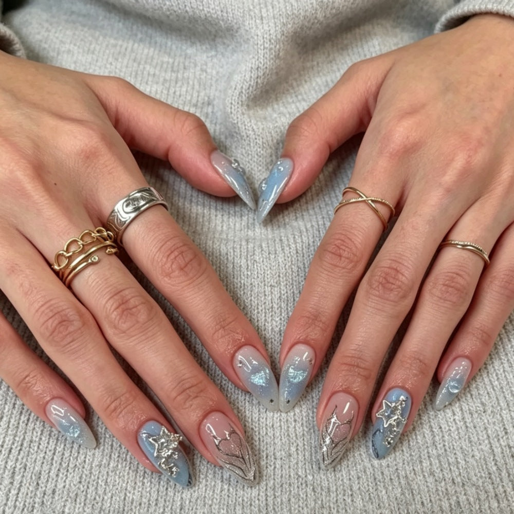 Künstlerisches Press-On Nail Art Set Brehn