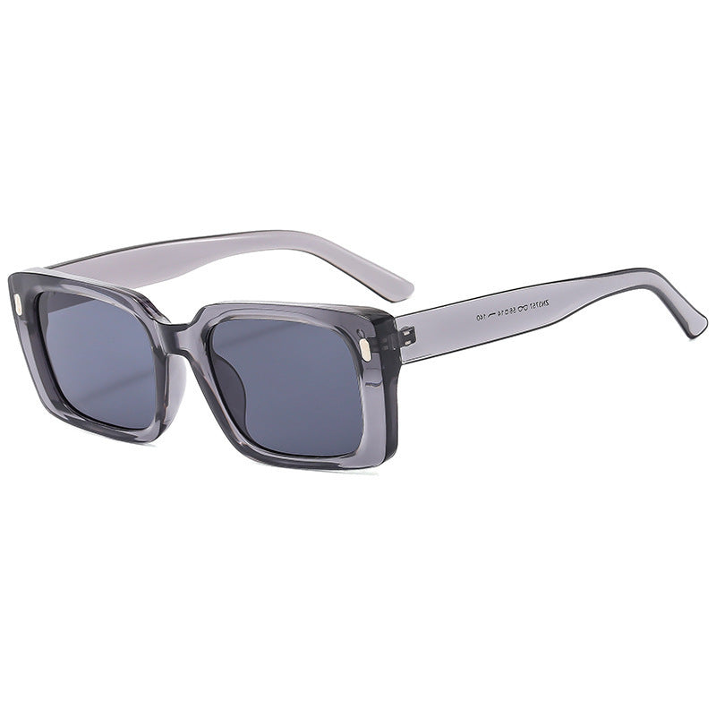 Damen Modische quadratische Sonnenbrille mit mattem Gestell und UV-Schutz Brehn