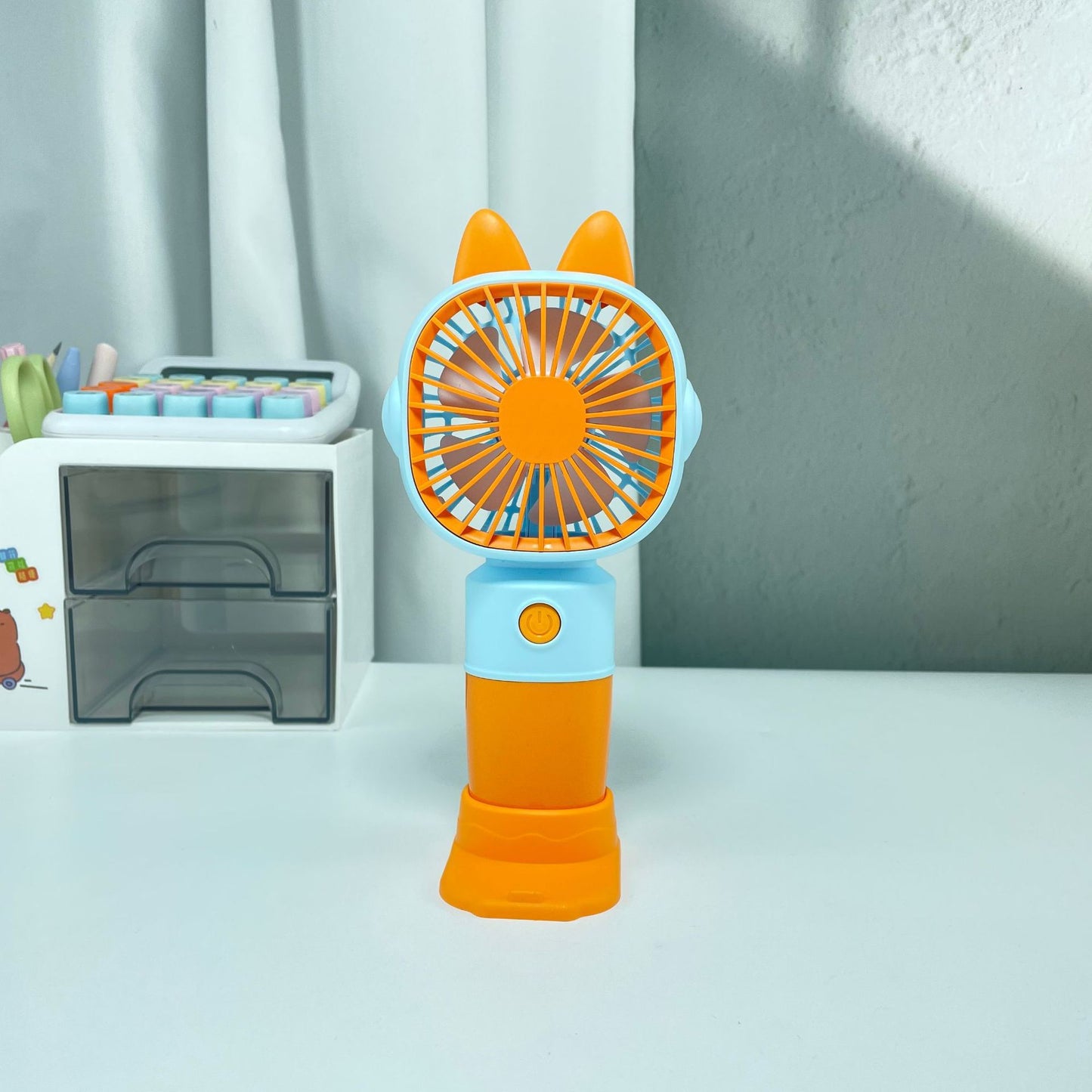 Damen Tragbarer Handventilator mit Katzenohren und USB-Anschluss Brehn