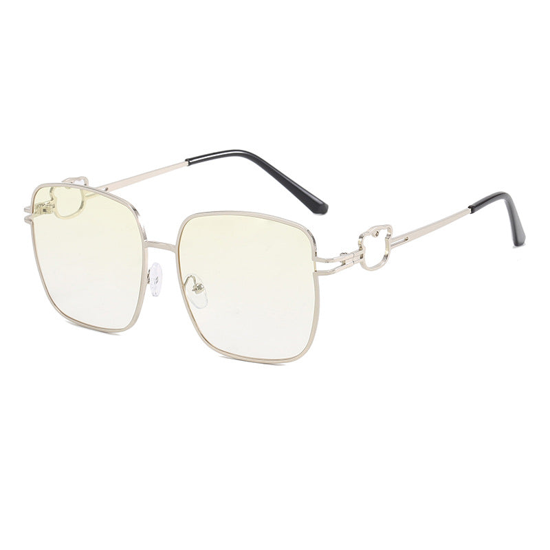Damen modische quadratische Brille mit einzigartigen Akzenten Brehn