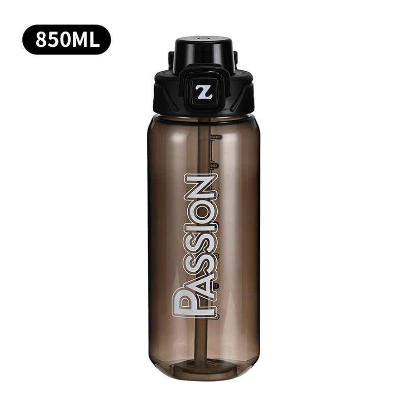 Damen Trinkflasche mit integriertem Messsystem und Flip-Top-Verschluss Brehn