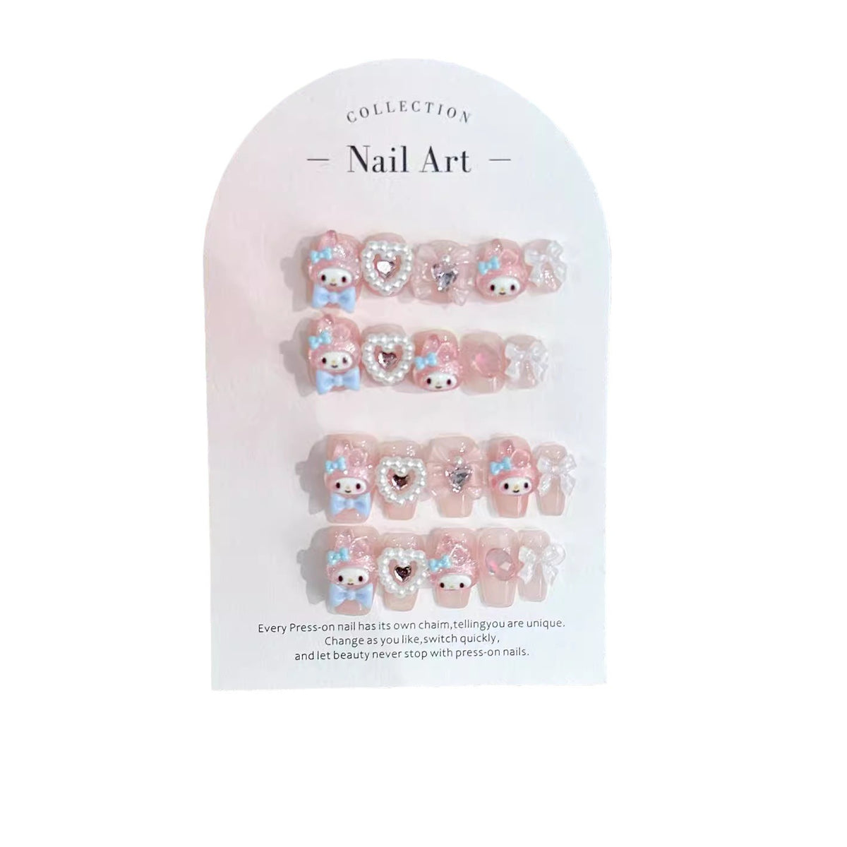 Launisch Süß Charakter Nagelkunst Set