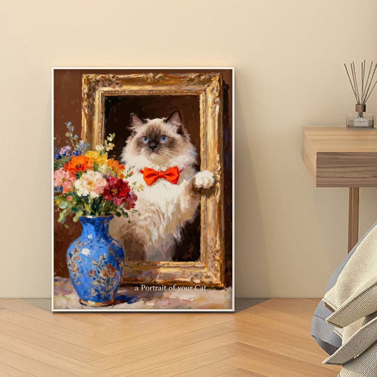 Dekorative katzenmotivierte Kunstdruck Brehn