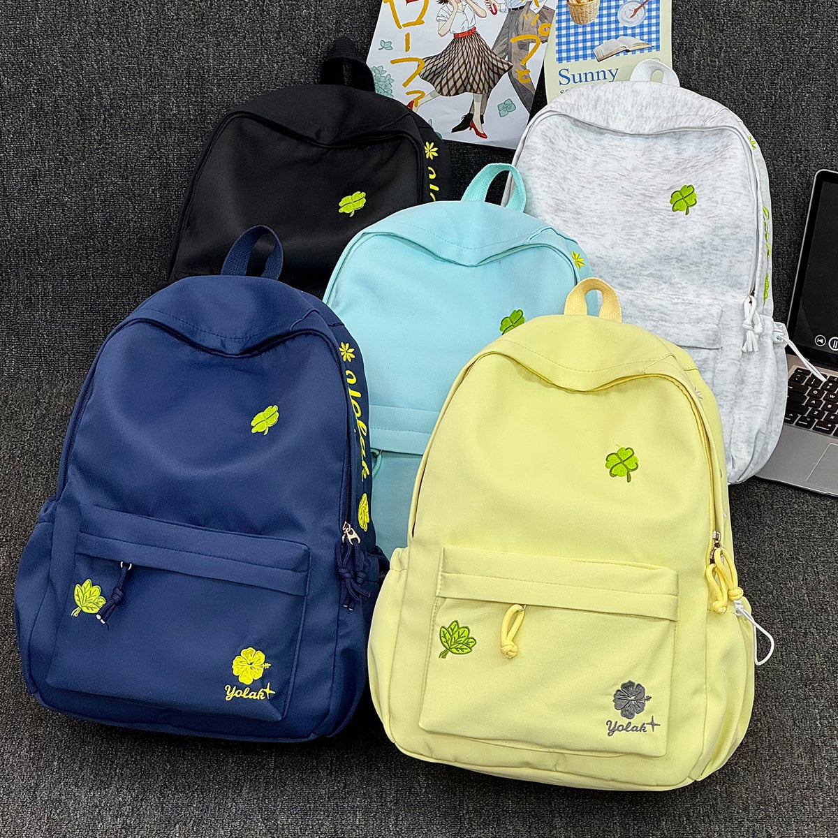 Trendige Floral Design Rucksack Brehn