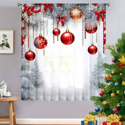 Dekorative florale Druck transparente Gardine