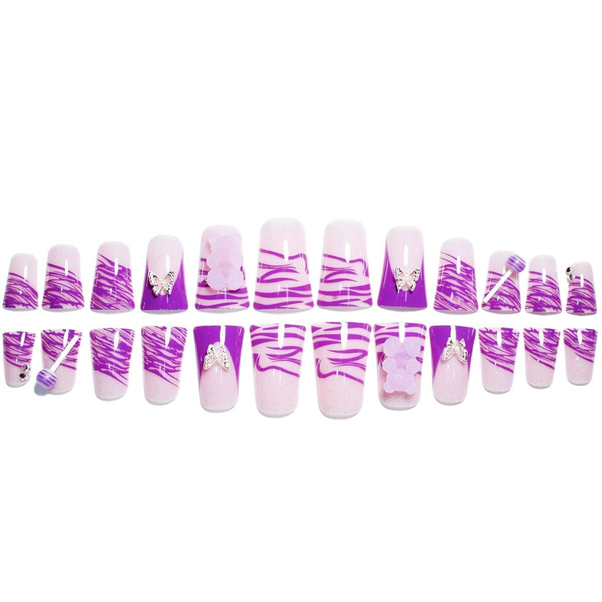 Künstlerische Schmetterling Nageldesign Erweiterungen Brehn