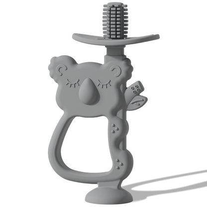 Silikon Koala Beißring Schnuller mit ergonomischem Griff und Sicherheits-Schraubanschluss