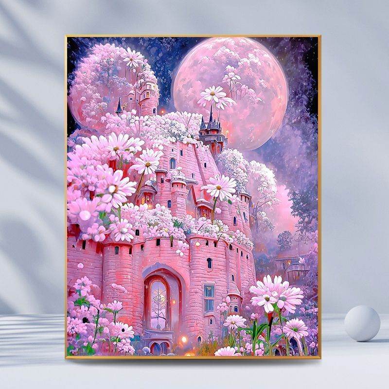 Fantasy Castle Landschaft Leinwand Kunst Brehn