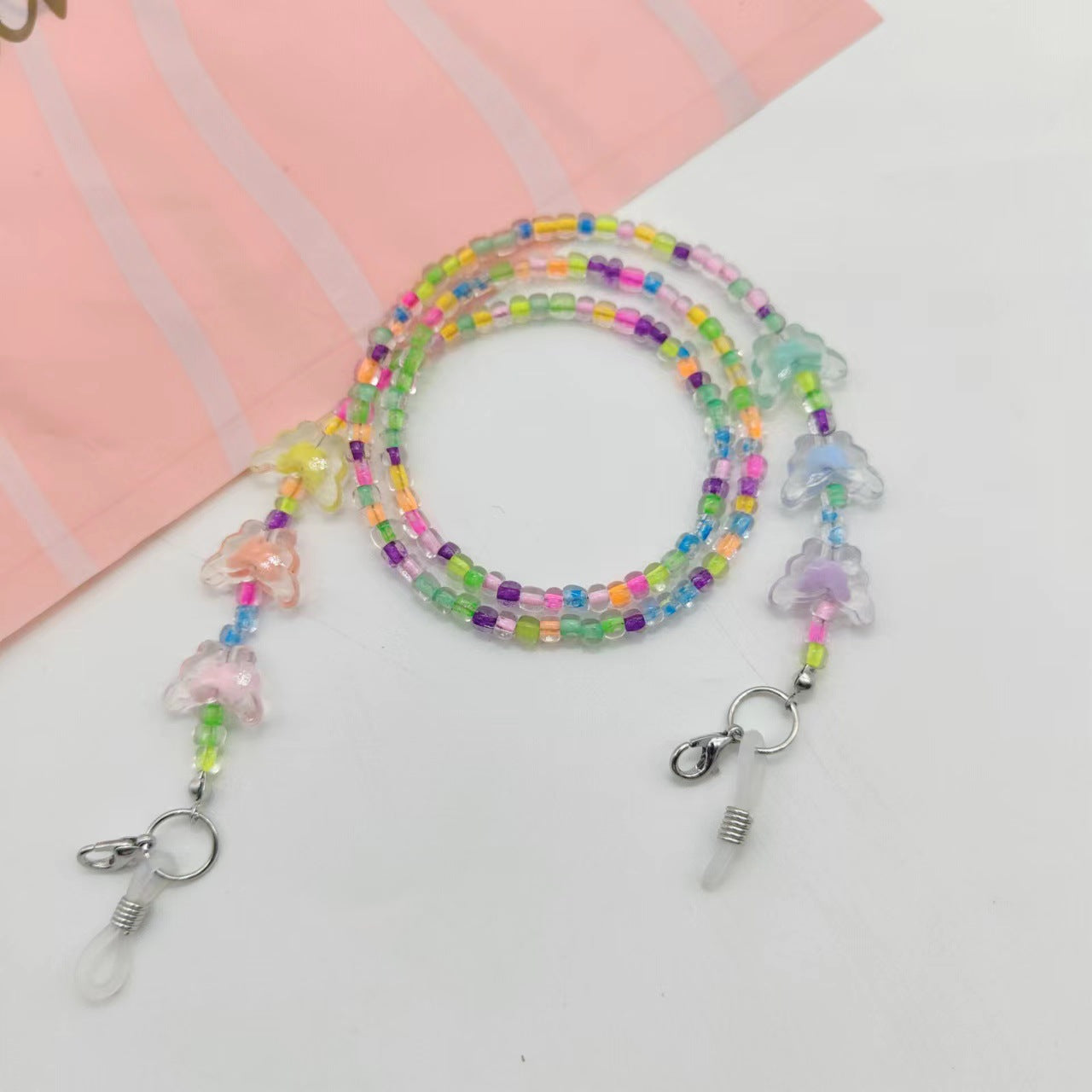 Bunte Brillenhalterkette mit Niedlichen Tiermotiven Brehn